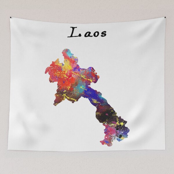 Item preview, Laos Quote Art Design Inspirational Motivational designed and sold by vividpixelusa.