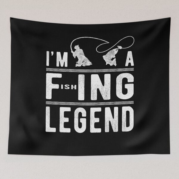 Item preview, I’m A Fishing Legend Funny Fishing Sarcastic Novelty  designed and sold by T-minus.