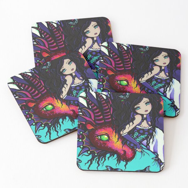 Item preview, Princess and Dragon Fantasy Art by Hannah Lynn designed and sold by hannahlynnart.
