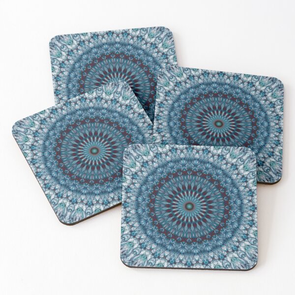 Item preview, Cold blue tones mandala designed and sold by JBlaminsky.