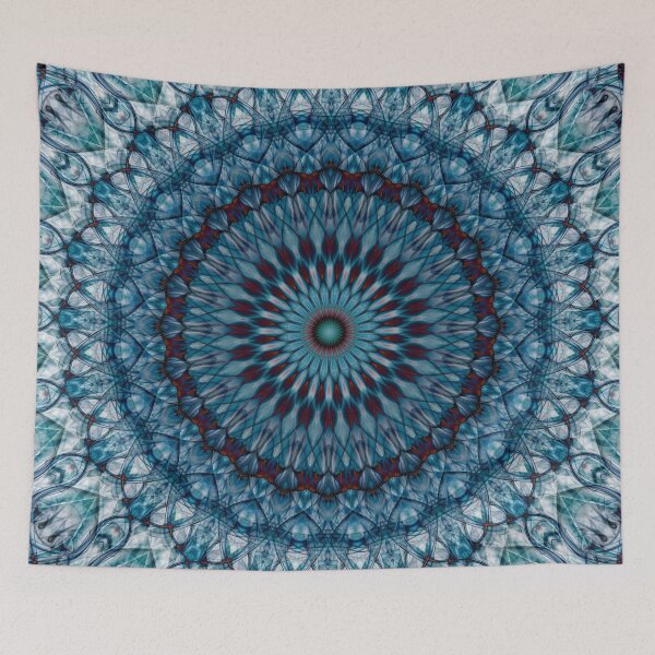 Item preview, Cold blue tones mandala designed and sold by JBlaminsky.