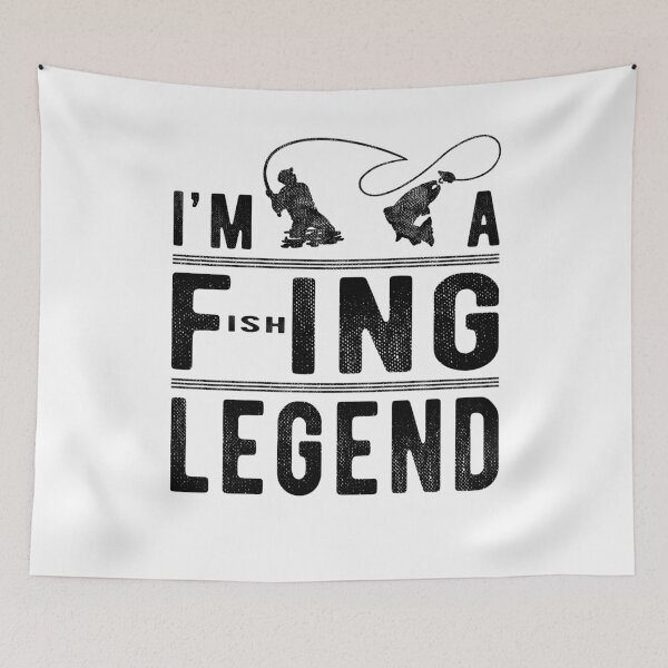Item preview, I’m A Fishing Legend Funny Fishing Sarcastic Novelty  designed and sold by T-minus.