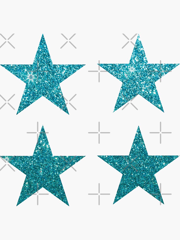 Glitter Stars, Glitter Stickers, Vinyl Star Stickers, Glitter