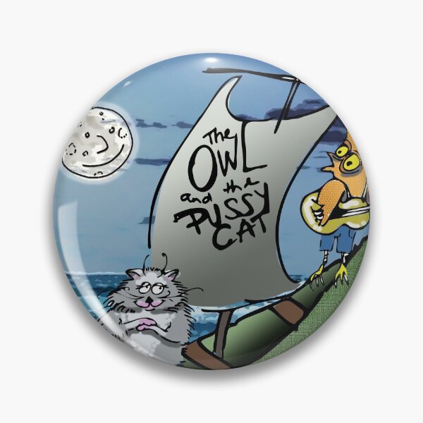 Item preview, Owl and Pussycat Take Two designed and sold by jennyjeffries.