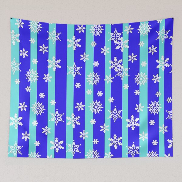 Item preview, Christmas Stripe Pattern with snowflakes  designed and sold by Vero De.