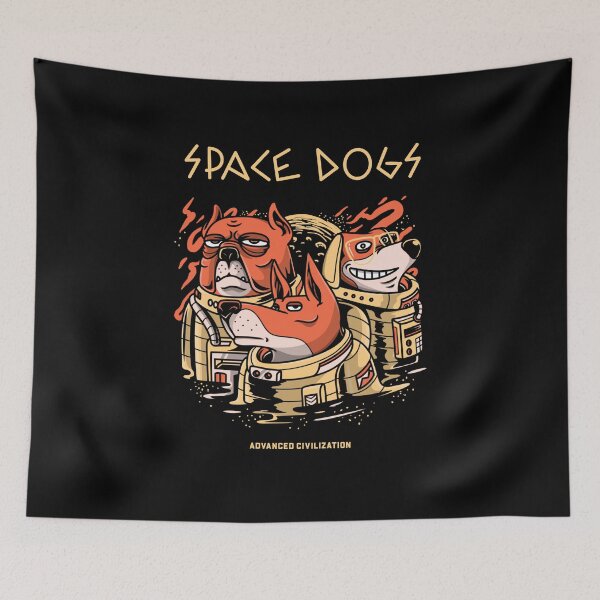 Item preview, Space dogs - Alien Outside designed and sold by ManiaTeec.