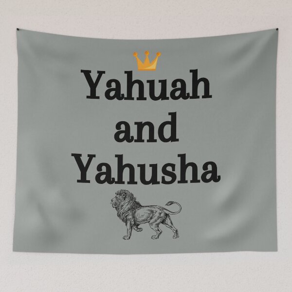 Item preview, Yahuah(The Most High)  & Yahusha (Jesus) with walking lion designed and sold by DaughterofYah.