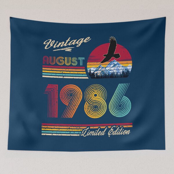 Item preview, Vintage August 1986 Birthday designed and sold by GreenSplash.