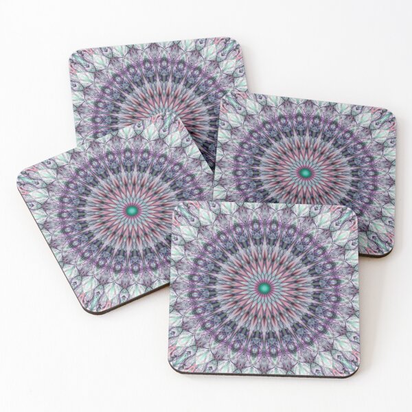 Item preview, Mandala in  white, blue and pink tones designed and sold by JBlaminsky.