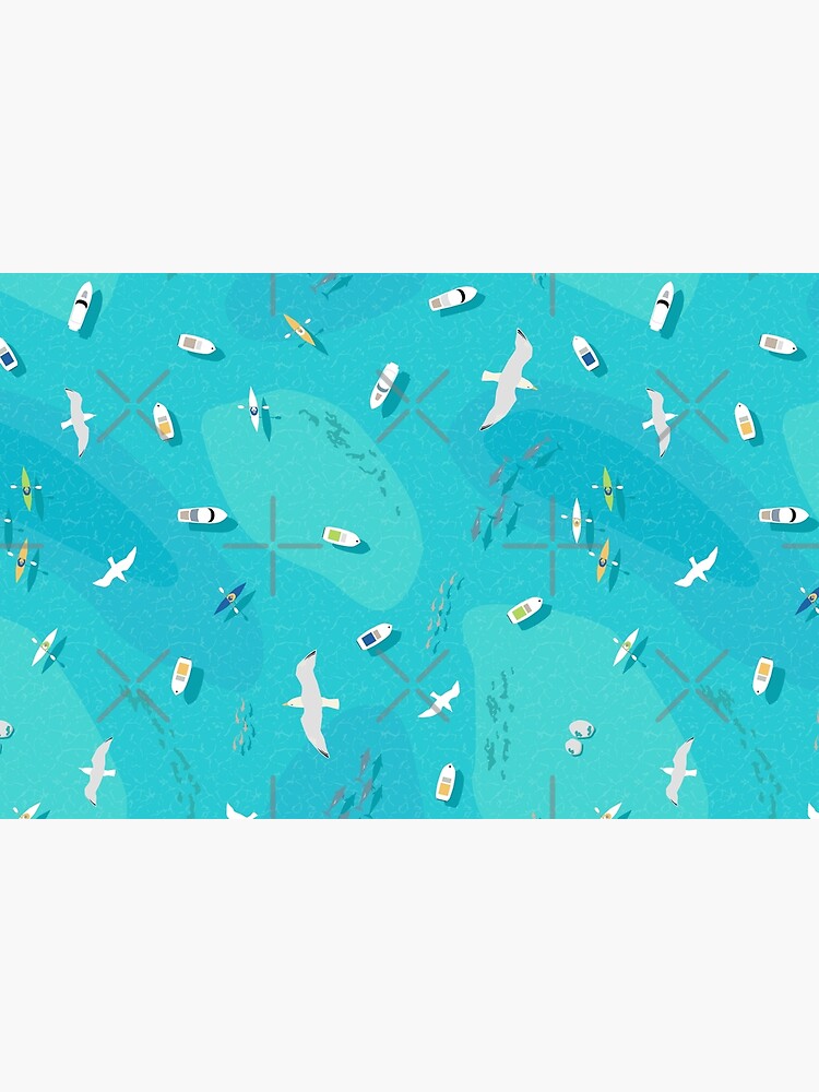 Blue Ocean Aerial View by nadyanadya