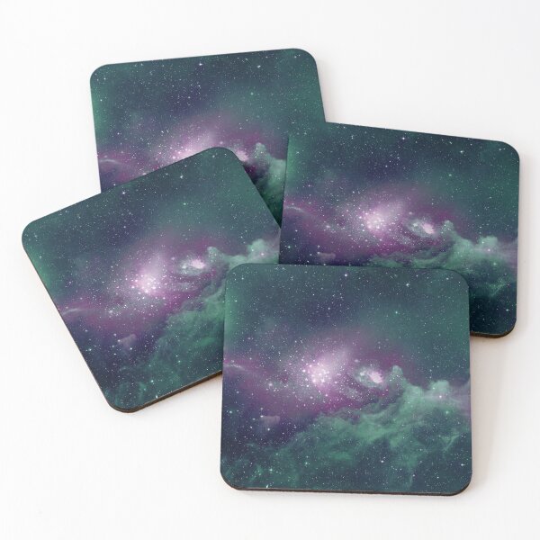 Item preview, green purple galaxy designed and sold by bandsnthings.