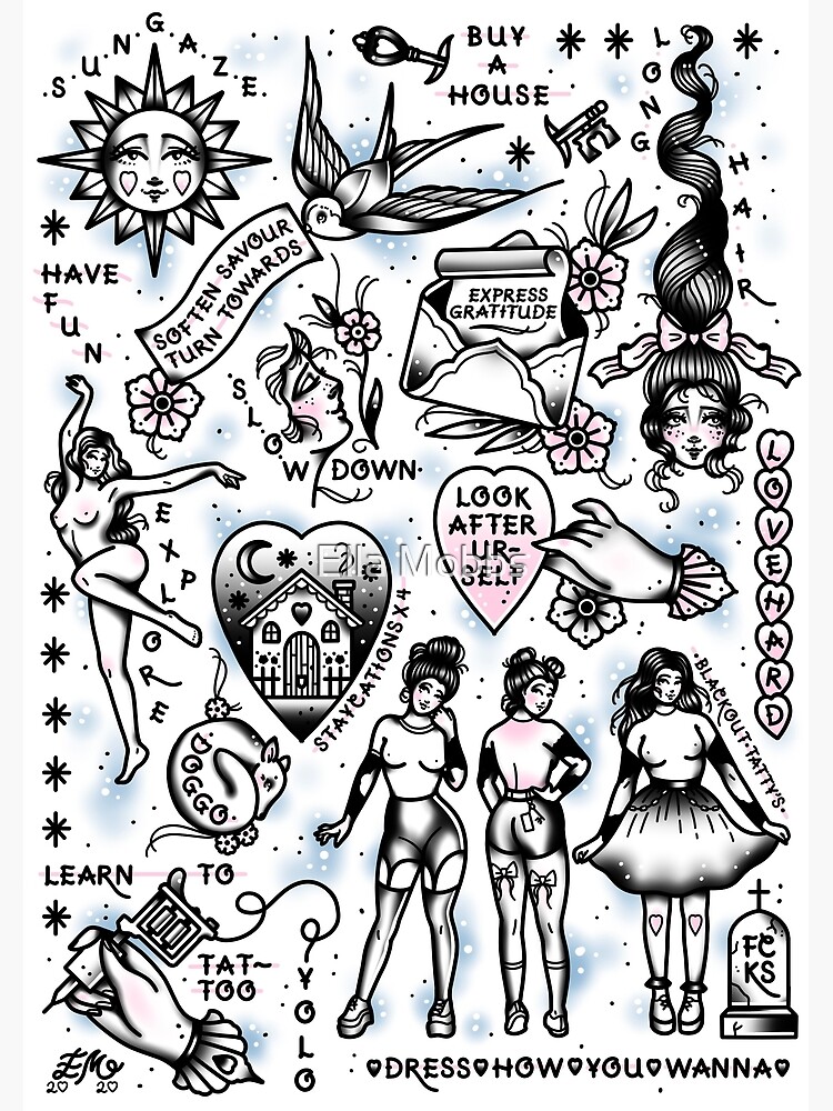 Sweet summertime tattoo flash   Swipe for super cute new ink ideas from  Jr Artist Jina 1800tattoome Tap the link in our bio to book   Instagram