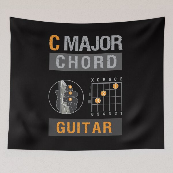 Item preview, Guitar chords - C major chord diagram designed and sold by xavoblues.