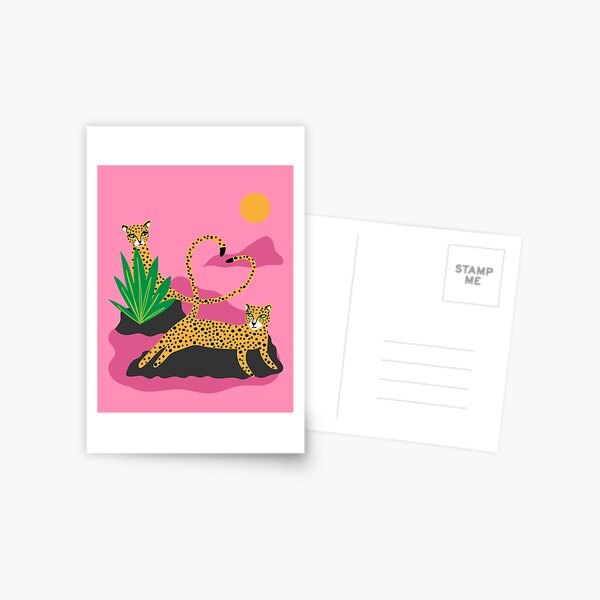Item preview, cheetahs in love (pink) designed and sold by selin k.