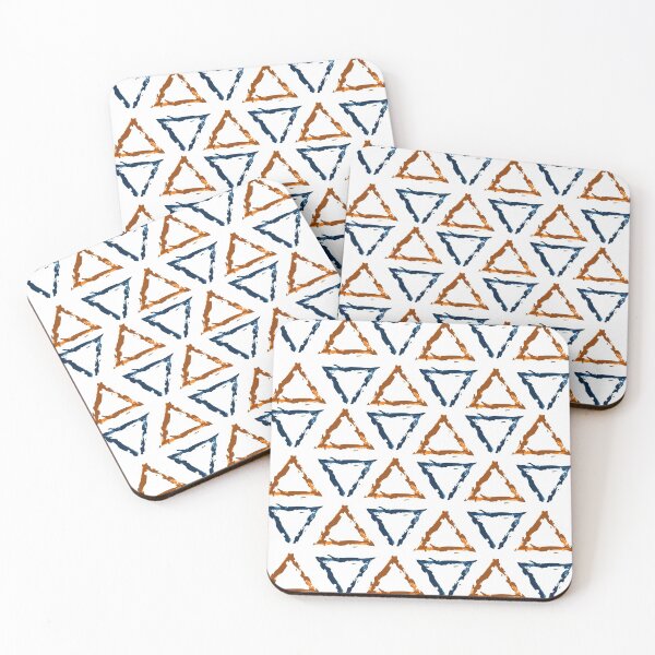 Item preview, Blue & Orange Triangles designed and sold by PSCSCo.