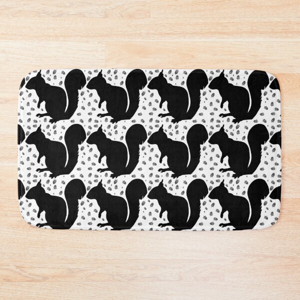 Item preview, Squirrel and Acorns in Black designed and sold by AlteredAtelier.