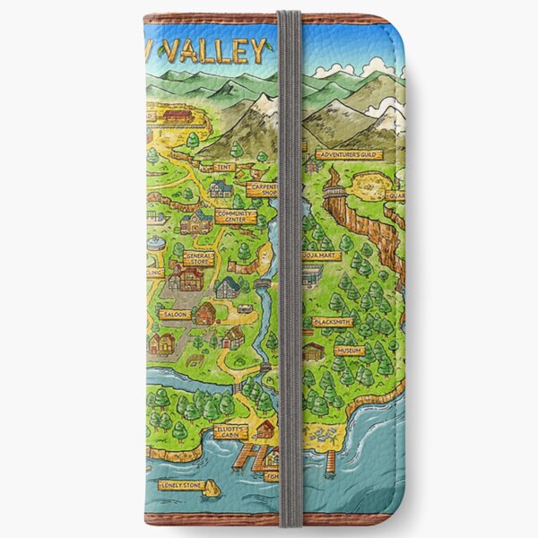 Stardew Valley Map iPhone Wallet