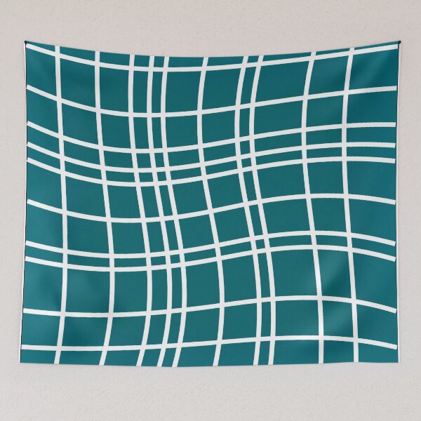Item preview, Dancing White Lines on Teal designed and sold by PSCSCo.
