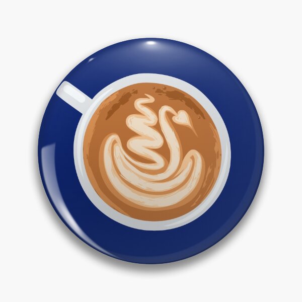 Item preview, Coffee Art Cups on navy designed and sold by nadyanadya.