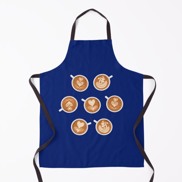 Item preview, Coffee Art Cups on navy designed and sold by nadyanadya.