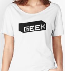 Geek - Black Women's Relaxed Fit T-Shirt