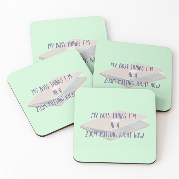Item preview, My boss thinks Im in a zoom meeting right now - green designed and sold by bellatierra.