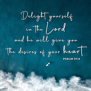 Water - Psalm 37: 4 Bible | Greeting Card