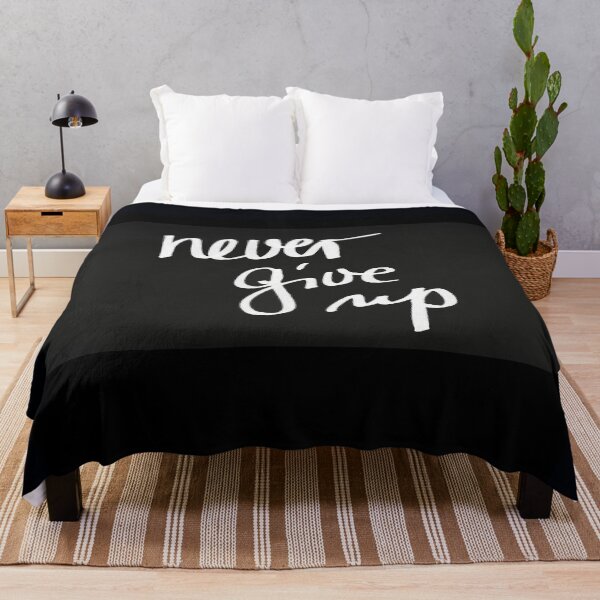 Item preview, "Never Give Up." . . . . Persistence, fortitude, courage will see you through life's challenges. designed and sold by JoelsCorner.