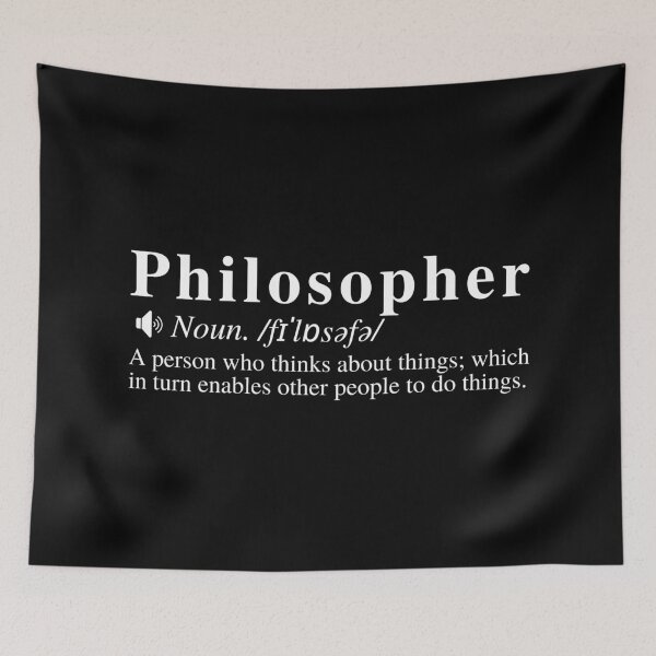 Item preview, Philosopher Definition: A person who thinks about things; which in turn enables other people to do things.  designed and sold by mind-illusions.