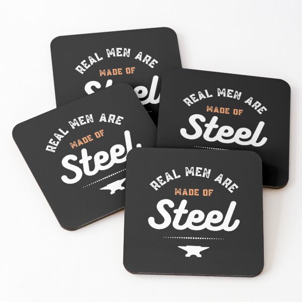 Item preview, Real Men Are Made Of Steel  designed and sold by Sutra-Lotus-Co.
