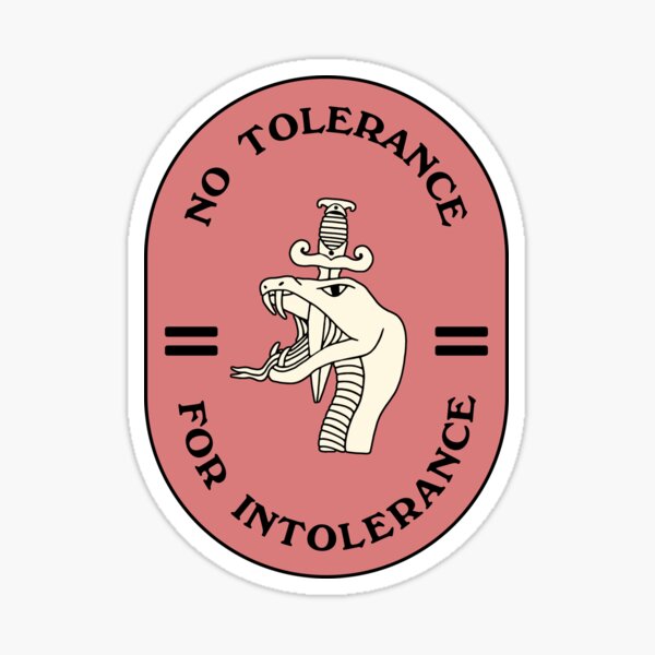 Vista previa del artículo con la obra «No hay tolerancia para la intolerancia», diseñado y vendido por SSFootball.