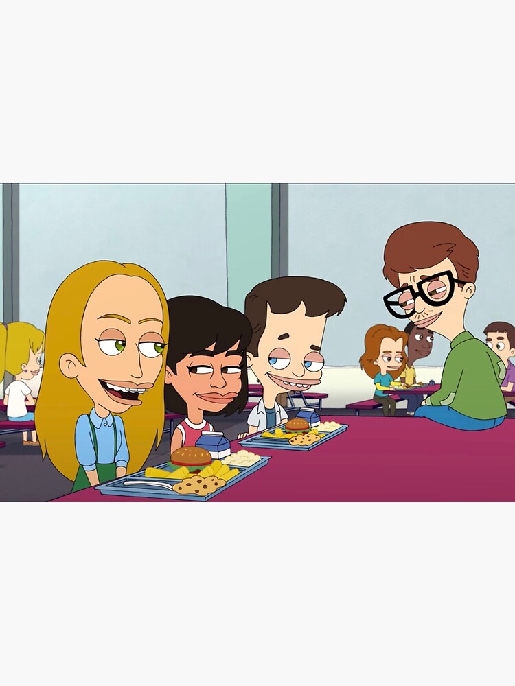 Pen15 Crossover With Big Mouth Season 4 Misha Izzy Andrew And Nick Sticker For Sale By 4897