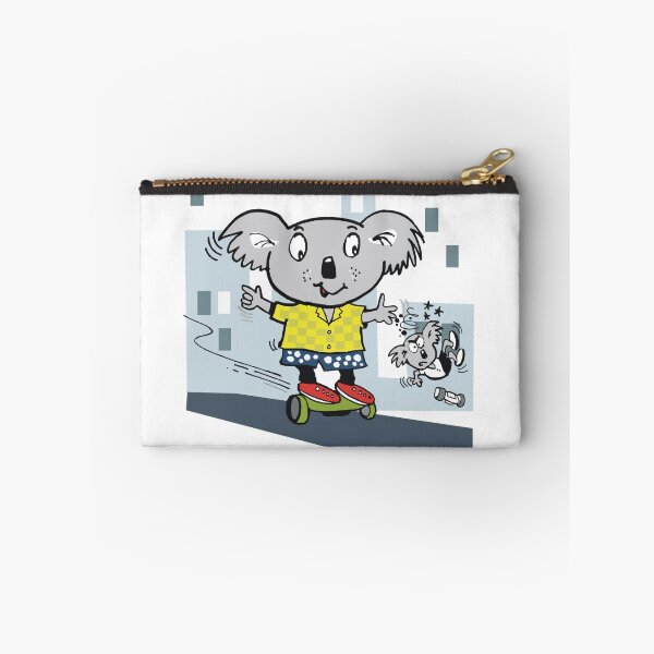 Item preview, Cartoon koala bear having fun on hover board designed and sold by Al Benge - NZ & Australian Art.