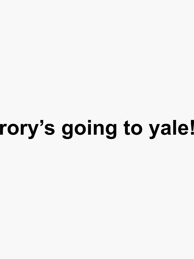 rory is going to yale shirt