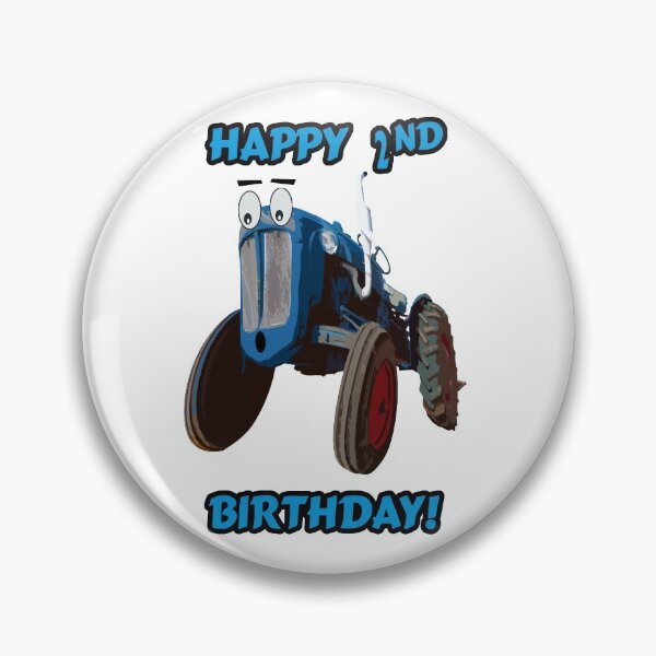 Item preview, Happy 2nd Birthday Tractor design designed and sold by SEADOGPRINTS.