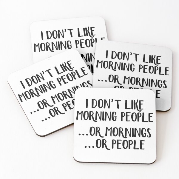 Item preview, I don't like morning people or mornings or people designed and sold by allthetees.