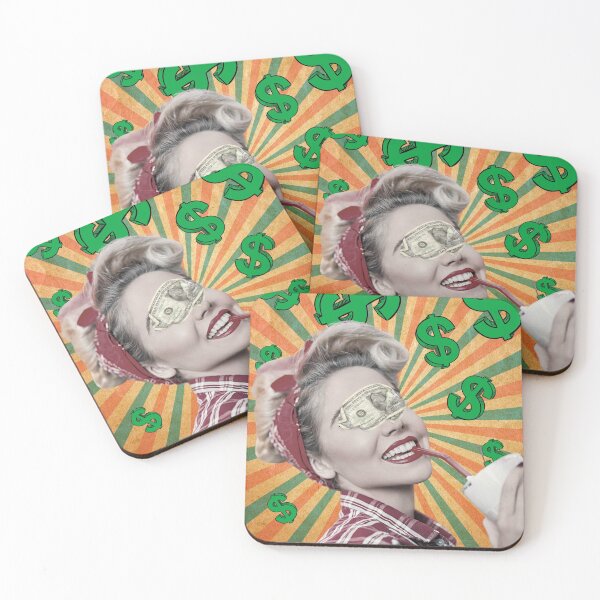 Item preview, Retro Girl with Dollar Dill designed and sold by Larinpage.