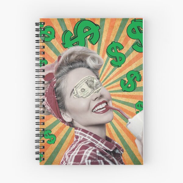 Item preview, Retro Girl with Dollar Dill designed and sold by Larinpage.