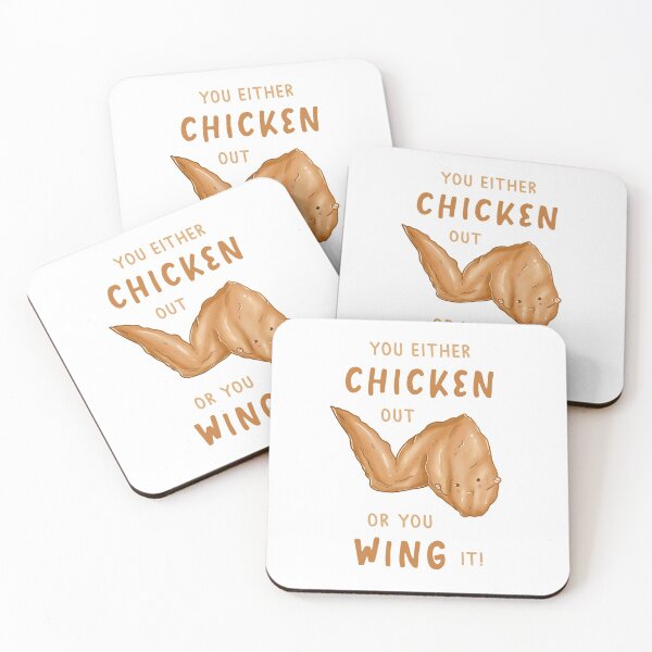 Item preview, You Either Chicken Out Or You Wing It! designed and sold by Kriza Belle Misa.