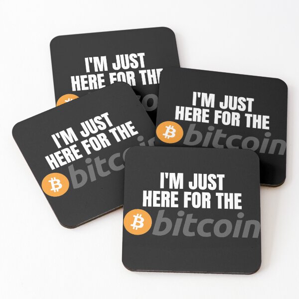 Item preview, I'm Just Here for the Bitcoin - Bitcoin Original designed and sold by Cryptohaven.