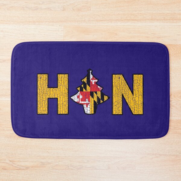 Item preview, Maryland State Flag Christmas Tree Banner Baltimore Hon purple football distressed designed and sold by Draculaura2009.