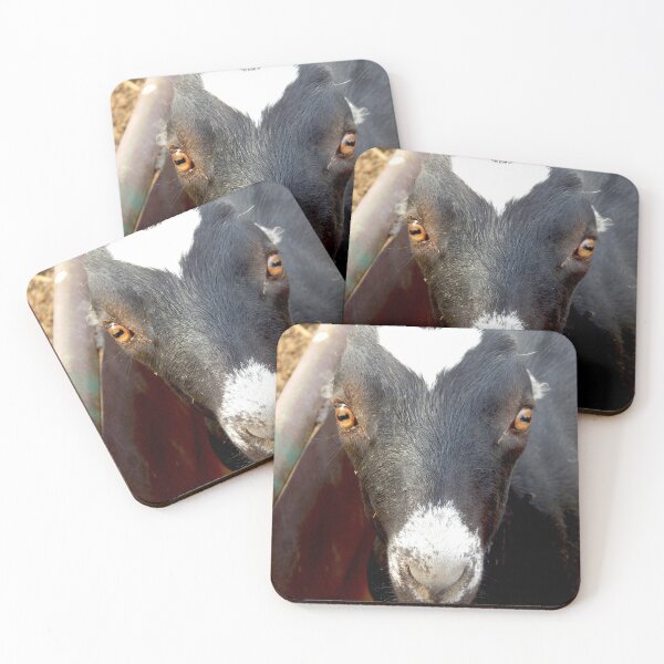 Item preview, funny black goat face designed and sold by Stephanie  Skeem.