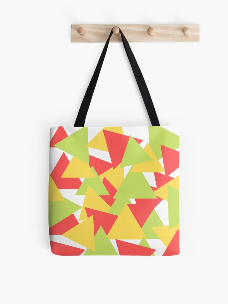 Thumbnail 1 of 2, Tote Bag, Unique Fall Color Triangular Design designed and sold by shopsimply.