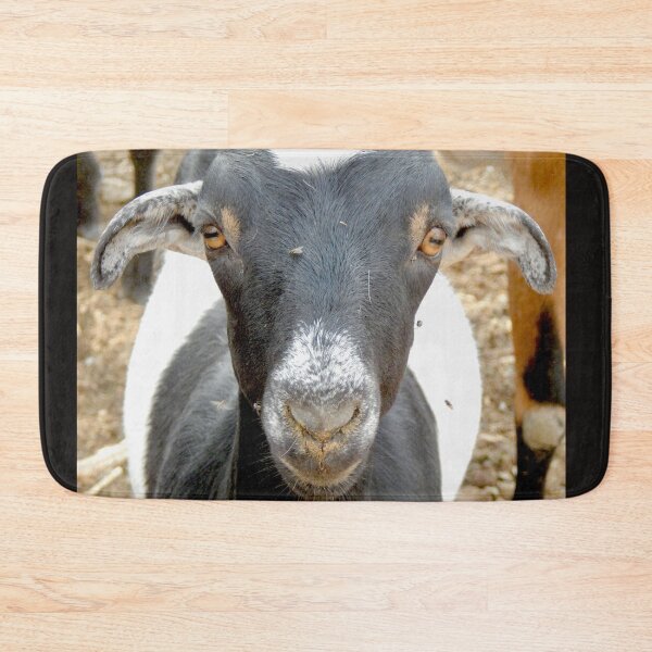 Item preview, cute black goat face designed and sold by Stephanie  Skeem.