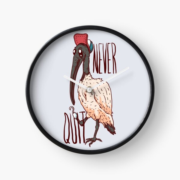 Item preview, Never Quit - Bin Chicken | Aussie Trash Bird | White Ibis | Tip Turkey | Sandwich snatcher | Picnic Pirate | Straya | Snack Thief | Bin Juice is Delicious MEME designed and sold by Any Color Designs.