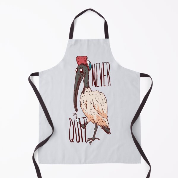 Item preview, Never Quit - Bin Chicken | Aussie Trash Bird | White Ibis | Tip Turkey | Sandwich snatcher | Picnic Pirate | Straya | Snack Thief | Bin Juice is Delicious MEME designed and sold by Any Color Designs.