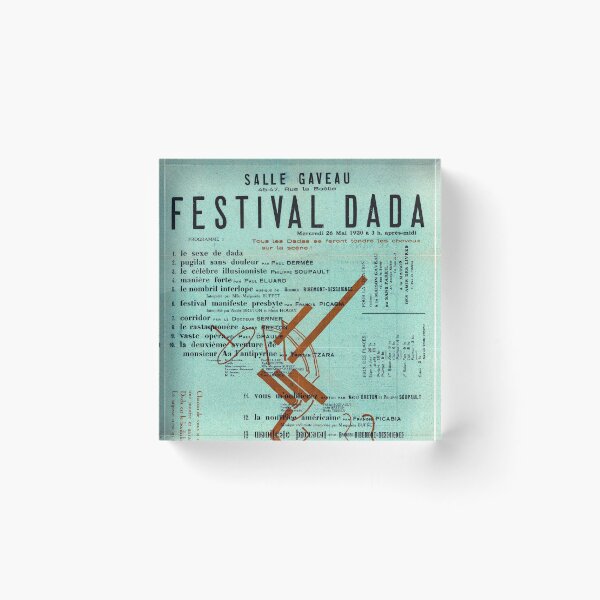 Artikelvorschau, Dada-Festival-Plakat, MCM entworfen und verkauft von publicremix.