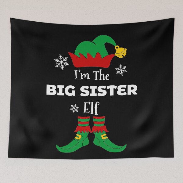 Item preview, I'm the BIG SISTER Elf Family Matching Christmas designed and sold by CHday.