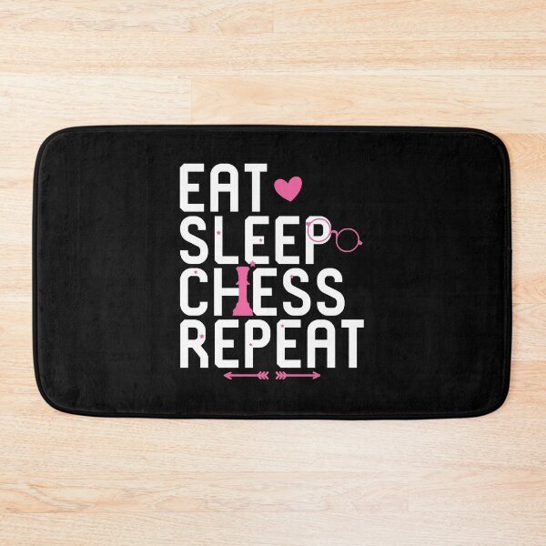 Item preview, Eat Sleep Chess Repeat Fearless Chessmen designed and sold by at85productions.