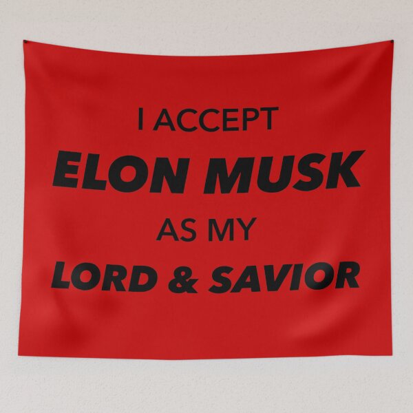 Item preview, I Accept Elon Musk as my Lord and Savior designed and sold by lurchmerch.
